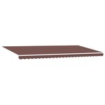 vidaXL Auvent manuel rétractable avec LED marron 600x300 cm
