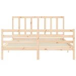 vidaXL Cadre de lit sans matelas 160x200 cm bois massif de pin
