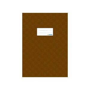 protège-cahiers  format A4  en PP  couverture marron HERMA