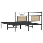 vidaXL Cadre de lit sans matelas chêne sonoma 140x200 cm