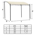 vidaXL Baldaquins tissu