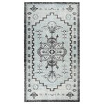 vidaXL Tapis à tissage plat d'extérieur 115x170 cm Vert et gris