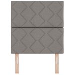 vidaXL Tête de Lit en Tissu Geometric Manuel Taupe 80 cm tissu
