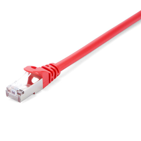 V7 câble rj45 cat5e blindé (stp) rj45 mâle vers rj45 mâle  rouge 5m 16.4ft