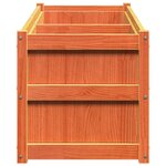 vidaXL Jardinière cire marron 150x50x50 cm bois de pin massif
