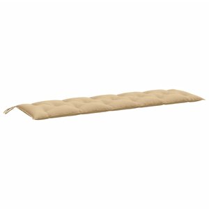 vidaXL Coussin de banc de jardin beige mélangé 180x50x7 cm tissu