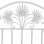 vidaXL Banc de jardin Blanc 104 x 54 x 93cm Acier