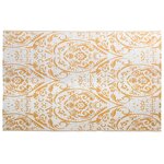 vidaXL Tapis d'extérieur Orange et blanc 190x290 cm PP