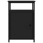 vidaXL Table de chevet noir 40x42x60 cm bois d’ingénierie