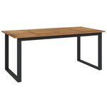 vidaXL Ensemble à manger de jardin 5 Pièces bois d'acacia massif et métal