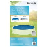 Intex Couverture solaire de piscine Bleu 290 cm Polyéthylène