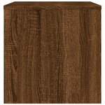 vidaXL Meuble TV chêne marron 80x40x40 cm bois d'ingénierie