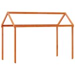 vidaXL Lit haut sans matelas cire marron 80x200 cm bois de pin massif