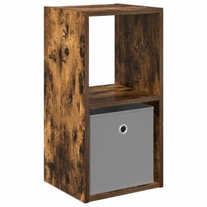 vidaXL Table de chevet Chêne fumé 30 5 x 27 x 59 5 cm