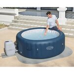 Lay-Z-Spa Bâche de sol de piscine Gris 216x216 cm 10 Pièces