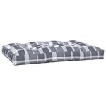 vidaXL Coussins de palette 5 Pièces motif à carreaux gris tissu