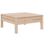 vidaXL Salon de jardin 3 Pièces avec coussins crème Bois de pin massif