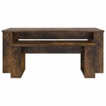 vidaXL Ensemble de tables basses 2 Pièces Chêne fumé Bois d'ingénierie