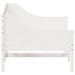 vidaXL Lit de jour sans matelas blanc 100x200 cm bois de pin massif