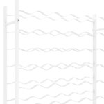 vidaXL Casier à bouteilles pour 36 bouteilles Blanc Métal