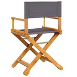 vidaXL Chaises pliables de jardin lot de 6 gris foncé tissu