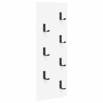 vidaXL Porte-manteau mural Blanc 30 x 1.5 x 80 cm Bois d'ingénierie