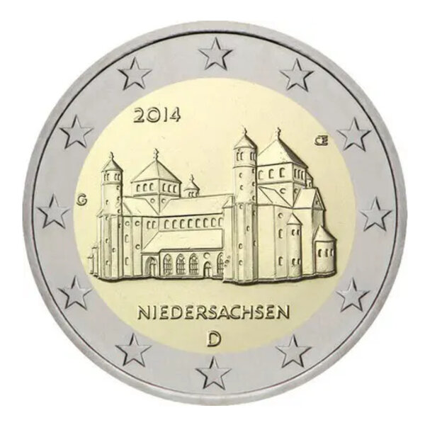 2 euros commémoratives Allemagne 2014 Basse-Saxe  les 5 ateliers.