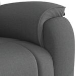 vidaXL Fauteuil de massage inclinable Gris foncé Tissu