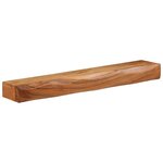 vidaXL Étagères murales 2 Pièces 80x17x8 cm bois massif d'acacia