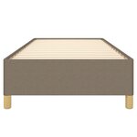 vidaXL Cadre de lit Taupe 100x200 cm Tissu