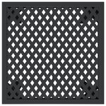 vidaXL Table de jardin anthracite 50x50x72 cm acier