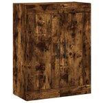 vidaXL Armoire murale chêne fumé 69 5x34x90 cm bois d'ingénierie
