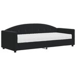 vidaXL Lit de jour avec matelas noir 80x200 cm velours