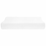 vidaXL Coussin de sommeil Uni Blanc 80 x 40 x 12 5 cm