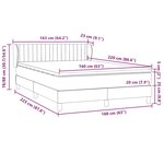 vidaXL Sommier à lattes de lit et matelas vert foncé 160x220cm velours