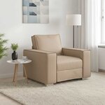 vidaXL Canapé Cappuccino 99 x 80 x 84 cm tissu
