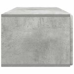 vidaXL Meuble TV mural 98 x 41 x 30 cm Gris béton Bois d'ingénierie