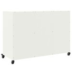 vidaXL Buffet blanc 100 5x39x72 cm acier