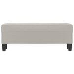 vidaXL Banc Gris clair 100x35x41 cm Tissu microfibre
