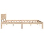 vidaXL Cadre de lit Bois de pin massif 160x200 cm