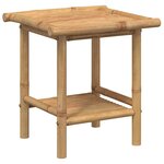 vidaXL Table basse 45x45x45 cm bambou