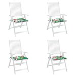vidaXL Coussins de chaise de jardin lot de 4 multicolore 40x40x3 cm