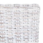 vidaXL Chaises à manger lot de 2 rotin kubu et bois d'acajou