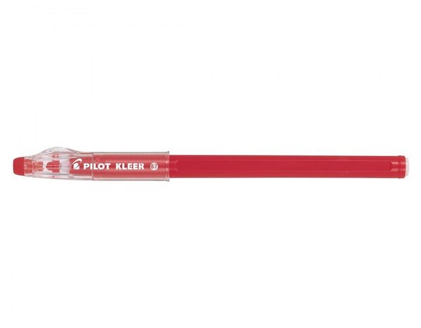 Stylo Bille à Capuchon KLEER Effaçable Pointe moyenne Rouge PILOT