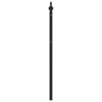 vidaXL Tête de lit métal noir 200 cm