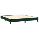 vidaXL Sommier à lattes de lit et matelas Vert foncé 180x200cm Velours