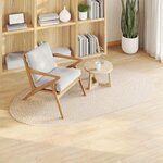 vidaXL Tapis ZIZUR Crème 200 x 100 cm Polypropylène