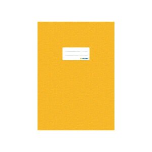 Protège-cahiers format A4 PP avec Etiquettes Jaune HERMA
