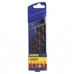 Set de 5 forets hss turbomax  4/5/6/8/10 mm de irwin 10502234