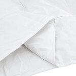 vidaXL Couette avec oreiller 3 Pièces Blanc 200 x 200 cm Bas